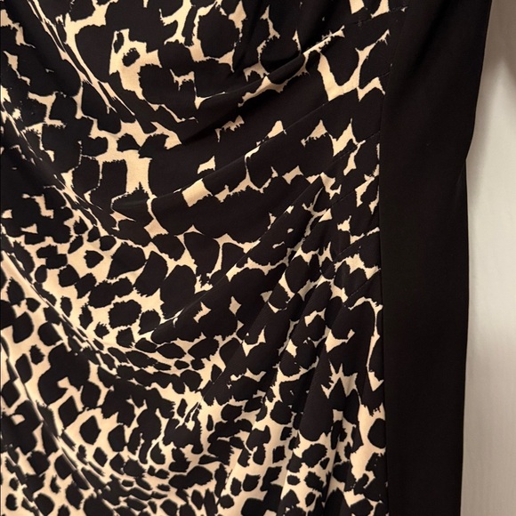 Ralph Lauren Black and Tan Midi Dress - Picture 4 of 8